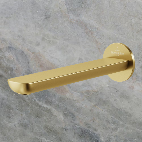 Villeroy & Boch O.Novo Bath Spout Brushed Gold Lead Free