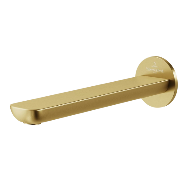 Villeroy & Boch O.Novo Bath Spout Brushed Gold Lead Free