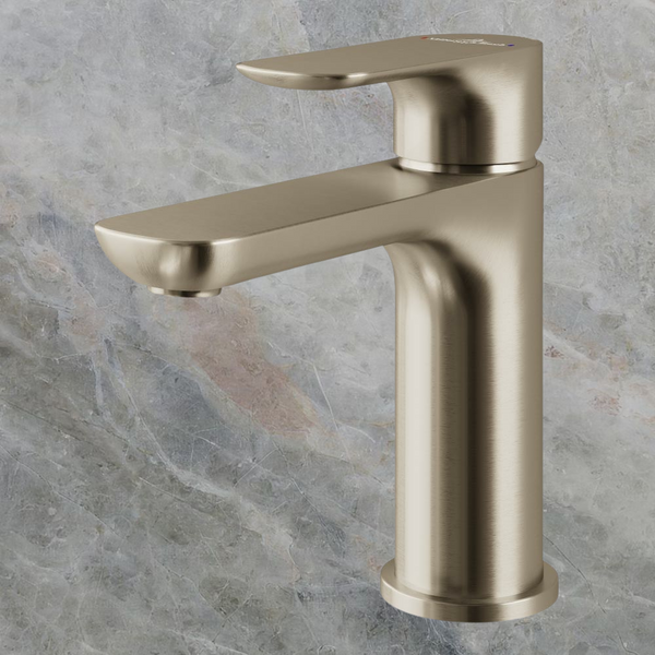 Villeroy & Boch O.Novo Basin Mixer Brushed Nickel Lead Free