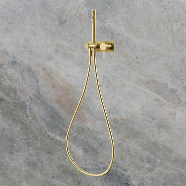 Villeroy & Boch Vita Wall Mounted Bath Shower Set Brushed Gold