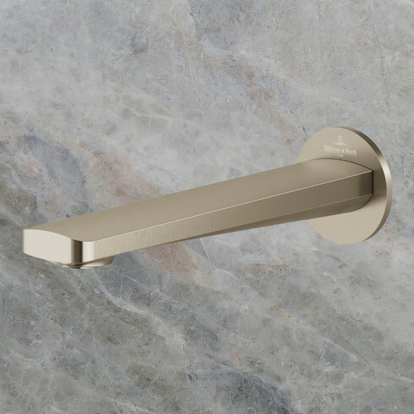 Villeroy & Boch O.Novo Style Bath Spout Brushed Nickel Lead Free