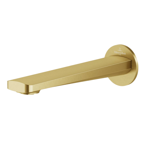 Villeroy & Boch O.Novo Style Bath Spout Brushed Gold Lead Free