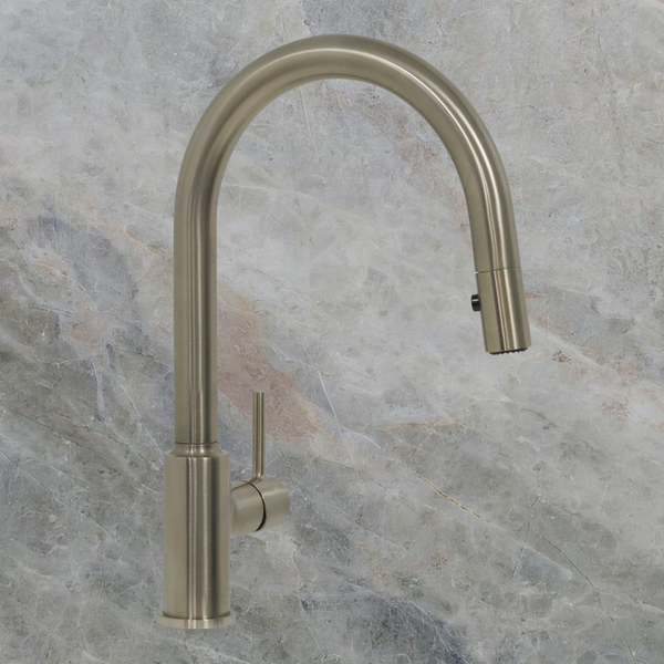 Villeroy & Boch Vita Kitchen Mixer Pull Out Spray Brushed Nickel Lead Free