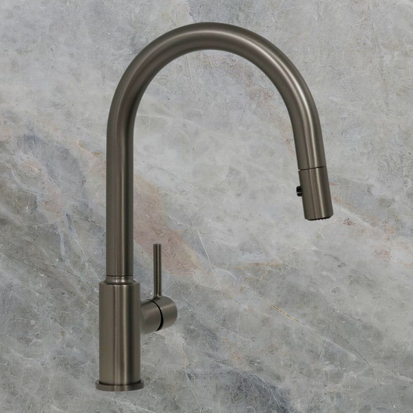 Villeroy & Boch Vita Kitchen Mixer Pull Out Spray Gunmetal Lead Free
