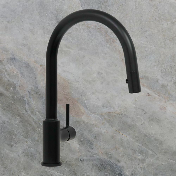 Villeroy & Boch Vita Kitchen Mixer Pull Out Spray Matte Black Lead Free