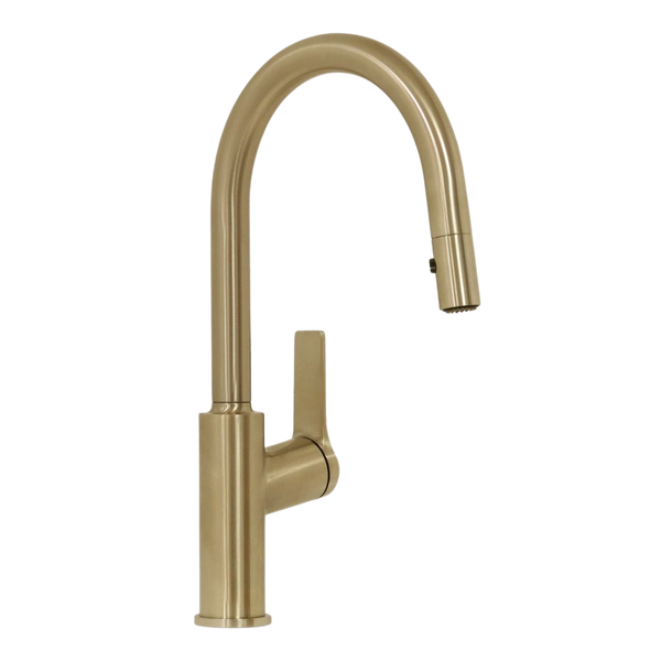 Villeroy & Boch Architectura Kitchen Mixer Pull Out Spray Brushed Gold Lead Free