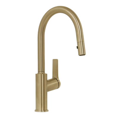 Villeroy & Boch Architectura Kitchen Mixer Pull Out Spray Brushed Gold Lead Free