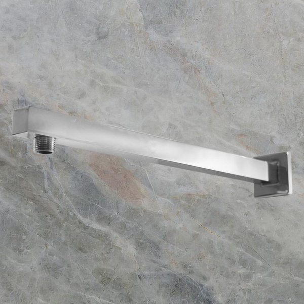 Argent Straight Square Wall Mounted Shower Arm Chrome