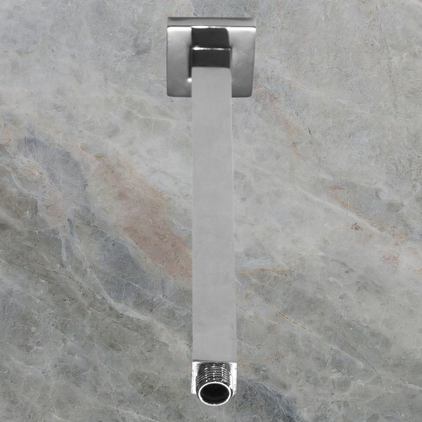 Argent Square Ceiling Dropper 300mm Chrome