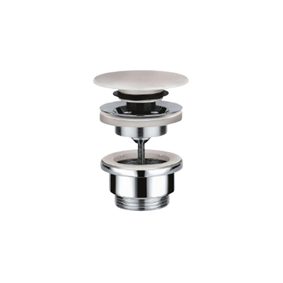 Argent Waste Adapter 40mm Insert 32mm Outlet Chrome