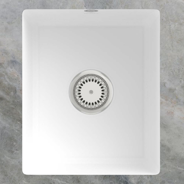 Villeroy & Boch Subway 45 375mm Rectangular Under Counter Sink with Overflow Stone White