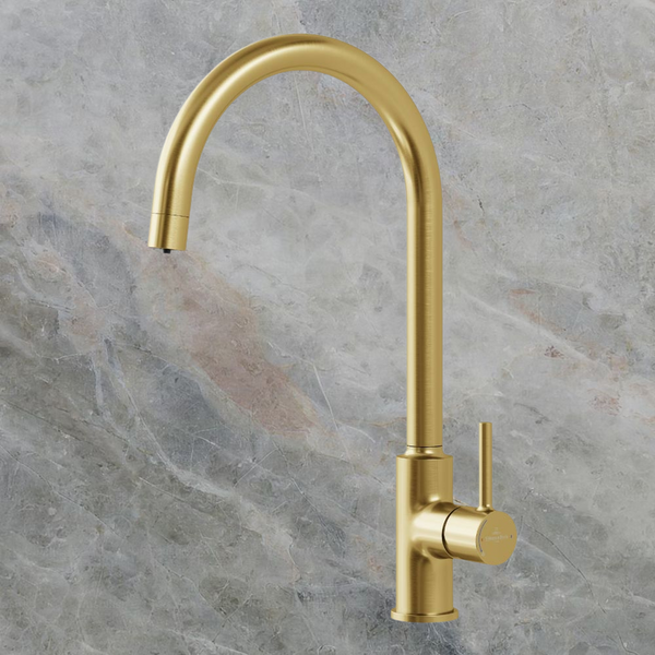 Villeroy & Boch Vita Pure Filtered Water Kitchen Mixer Brushed Gold