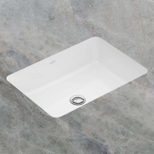 Villeroy & Boch Architectura 500mm Rectangular Under Counter Basin with Overflow Alpine White