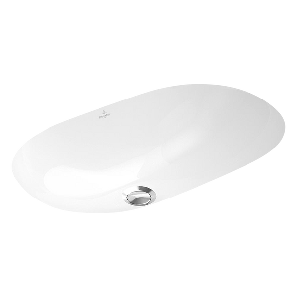 Villeroy & Boch O.Novo 600mm Oval Under Counter Basin with Overflow Alpine White