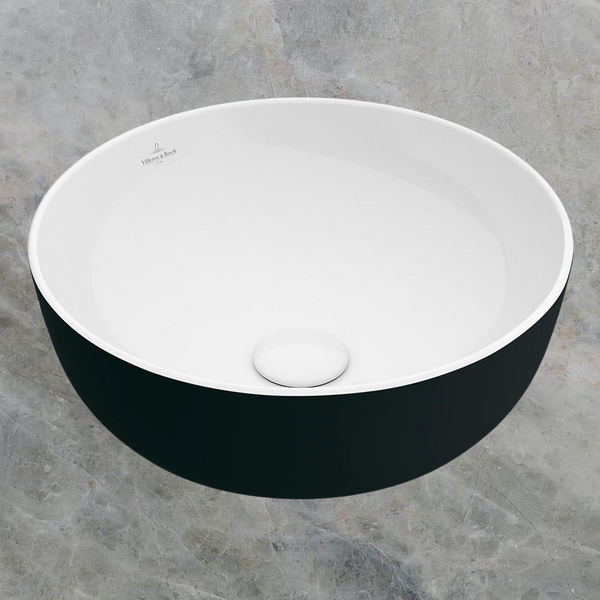 Villeroy & Boch Artis 430mm Round Vessel Basin Coal Black