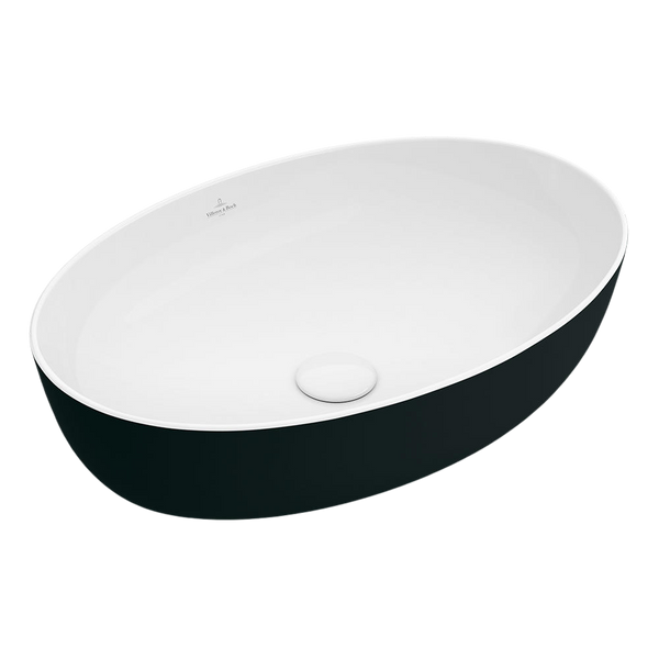 Villeroy & Boch Artis 610mm Oval Vessel Basin Coal Black