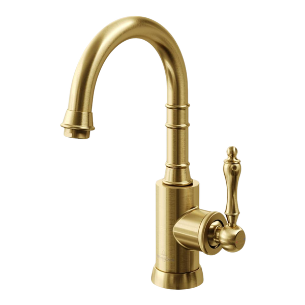 Villeroy & Boch Avia 2.0 Gooseneck Basin Mixer Brushed Gold Lead Free