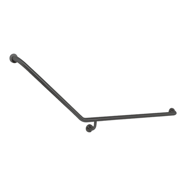 Argent Advantage 870x700mm 140 degree Grab Rail Right Hand Matte Black