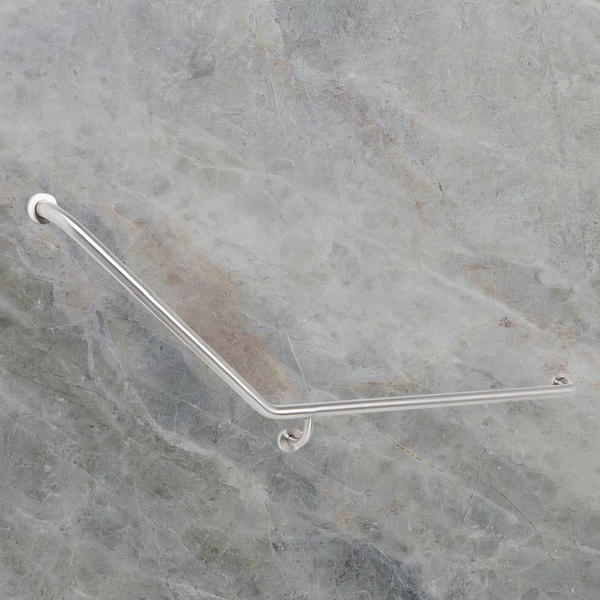 Argent Advantage Care 870x700mm 140 degree Grab Rail Right Hand Stainless Steel