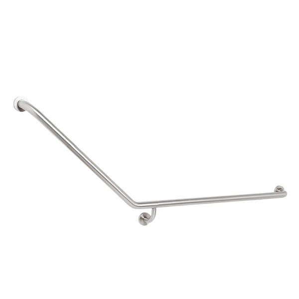 Argent Advantage Care 870x700mm 140 degree Grab Rail Right Hand Stainless Steel