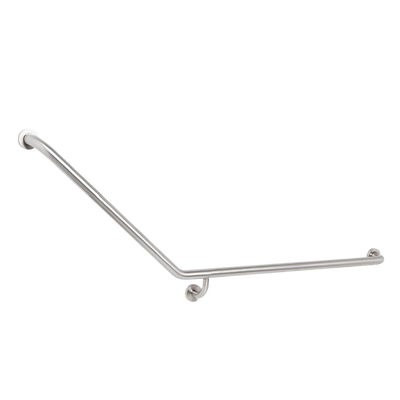 Argent Advantage Care 870x700mm 140 degree Grab Rail Right Hand Stainless Steel