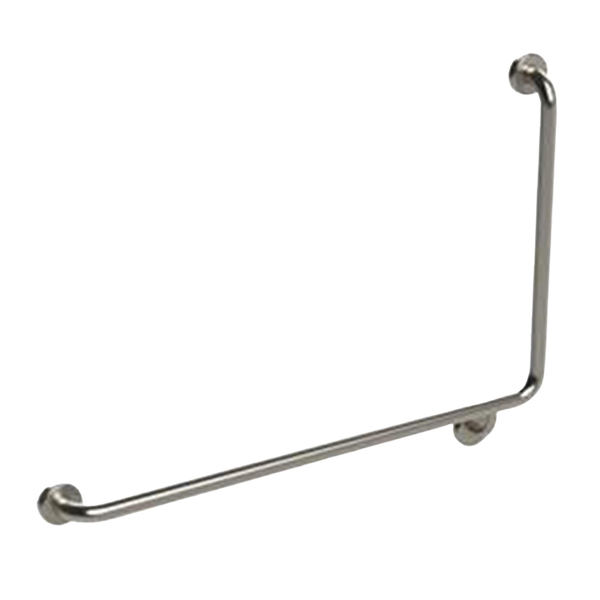 Argent Advantage 600x960mm 90 degree Grab Rail Left Hand Stainless Steel