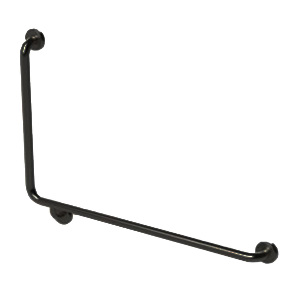 Argent Advantage 600x960mm 90 degree Grab Rail Right Hand Matte Black