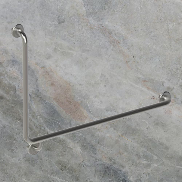 Argent Advantage 600x960mm 90 degree Grab Rail Right Hand Stainless Steel