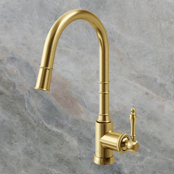 Villeroy & Boch Avia 2.0 Kitchen Mixer Pull Out Spray Brushed Gold Lead Free