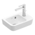 Villeroy & Boch O.Novo 2.0 360mm Rectangular Hand Wash Basin Left Bowl with Overflow 1 Tap Hole Alpine White
