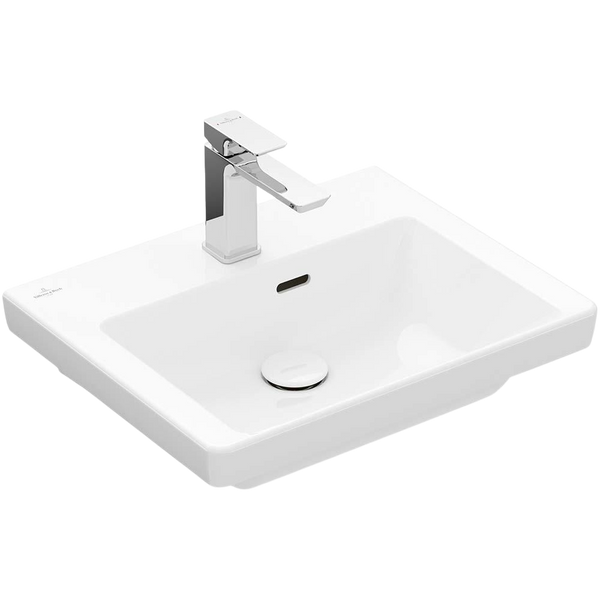Villeroy & Boch Subway 3.0 500mm Wall Hung Basin with Overflow 1 Tap Hole Alpine White