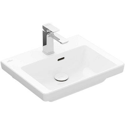 Villeroy & Boch Subway 3.0 500mm Wall Hung Basin with Overflow 1 Tap Hole Stone White