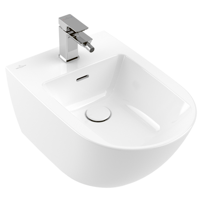 Villeroy & Boch Subway 3.0 Wall Hung Bidet 1 Tap Hole Alpine White