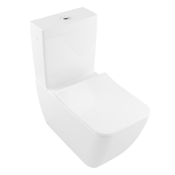 Villeroy & Boch Venticello DirectFlush BTW Toilet Suite with Slim Seat CeramicPlus Alpine White