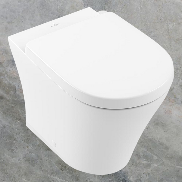 Villeroy & Boch O.Novo 2.0 DirectFlush Wall Faced Toilet Pan and Seat CeramicPlus Alpine White