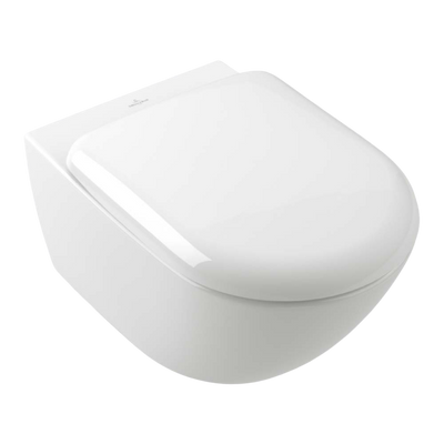 Villeroy & Boch Antao TwistFlush Wall Hung Toilet Pan and Seat Alpine White