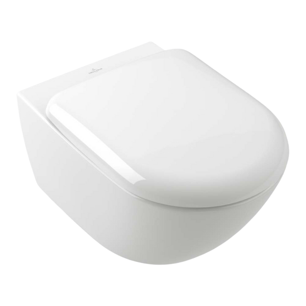 Villeroy & Boch Antao TwistFlush Wall Hung Toilet Pan and Seat Alpine White