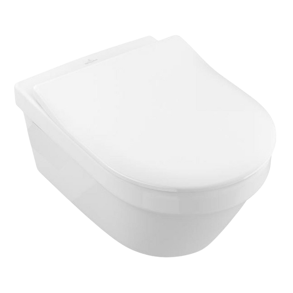 Villeroy & Boch Architectura 3.0 DirectFlush Wall Hung Toilet Pan and Slim Seat Alpine White
