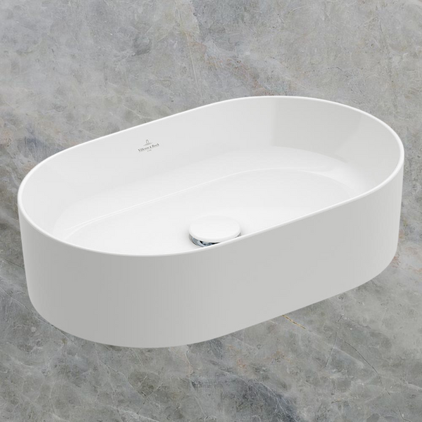 Villeroy & Boch Collaro Oval Vessel Basin Alpine White