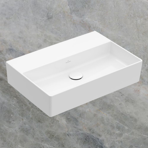 Villeroy & Boch Memento 2.0 600mm Rectangular Wall Hung Basin Alpine White