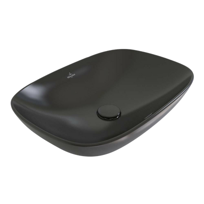 Villeroy & Boch Loop Slim 560mm Rectangular Vessel Basin Pure Black