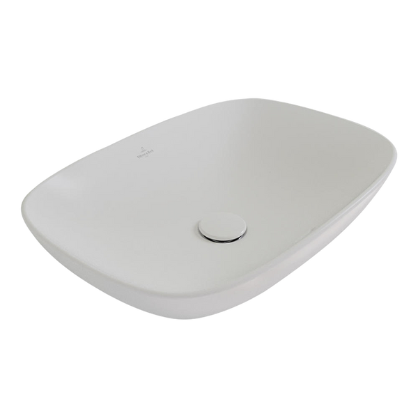 Villeroy & Boch Loop Slim 560mm Rectangular Vessel Basin Stone White