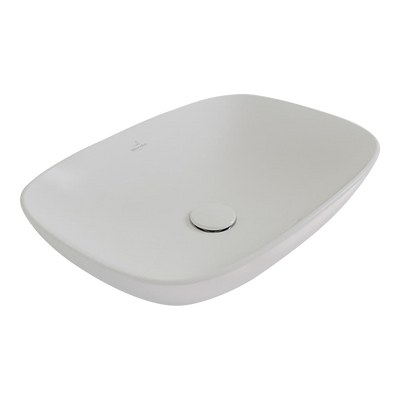 Villeroy & Boch Loop Slim 560mm Rectangular Vessel Basin Stone White