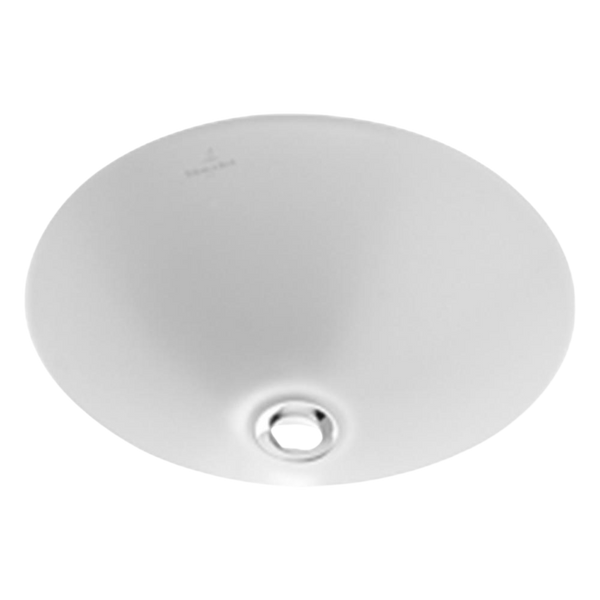 Villeroy & Boch Loop Slim 330mm Round Under Counter Basin with Overflow Alpine White