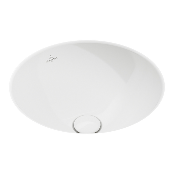 Villeroy & Boch Loop Slim 380mm Round Under Counter Basin with Overflow Alpine White