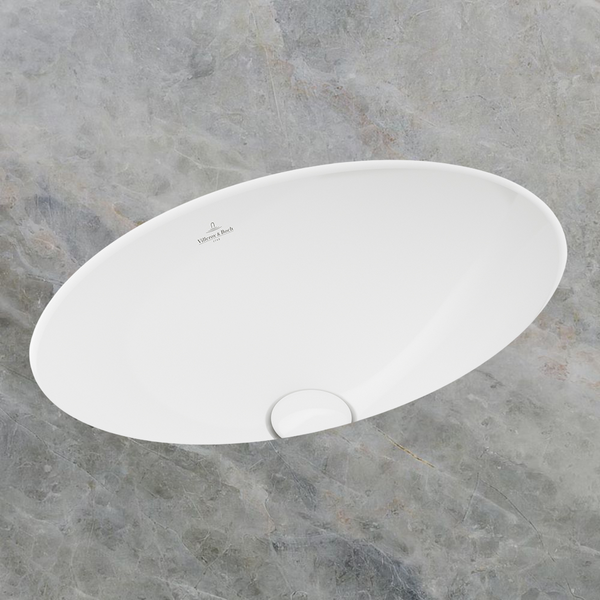 Villeroy & Boch Loop Slim 485mm Oval Under Counter Basin with Overflow Alpine White
