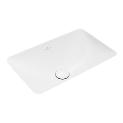 Villeroy & Boch Loop Slim 450mm Rectangular Under Counter Basin with Overflow Alpine White