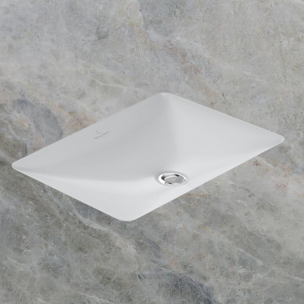 Villeroy & Boch Loop Slim 540mm Rectangular Under Counter Basin with Overflow Alpine White