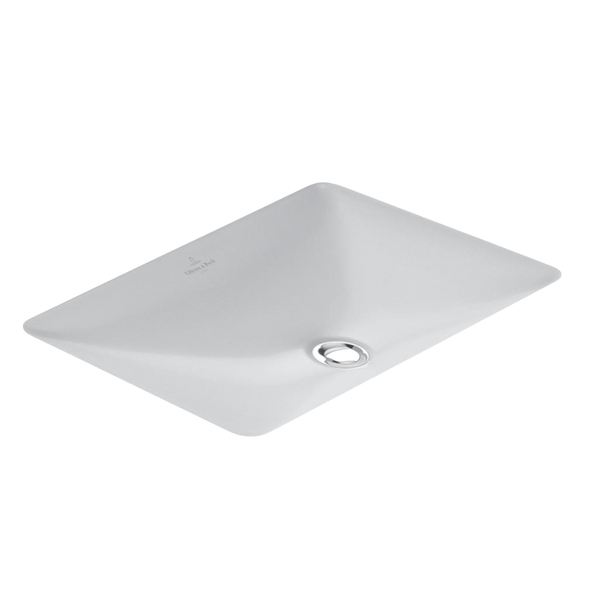 Villeroy & Boch Loop Slim 540mm Rectangular Under Counter Basin with Overflow Alpine White