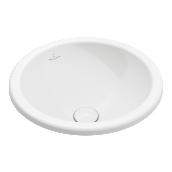 Villeroy & Boch Loop Slim 390mm Round Drop In Basin with Overflow Alpine White